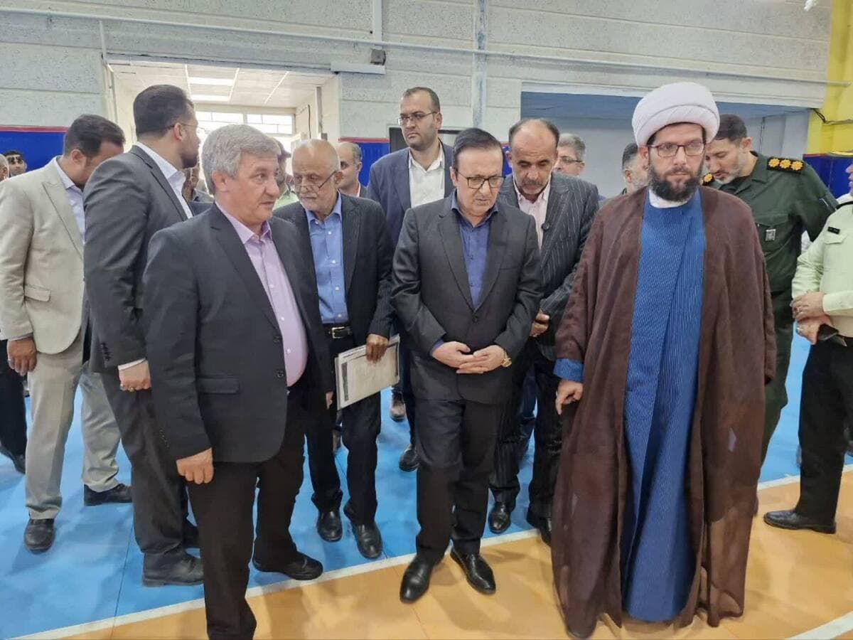 افتتاح سالن کشتی شهید علی رحمانی در تاکستان
