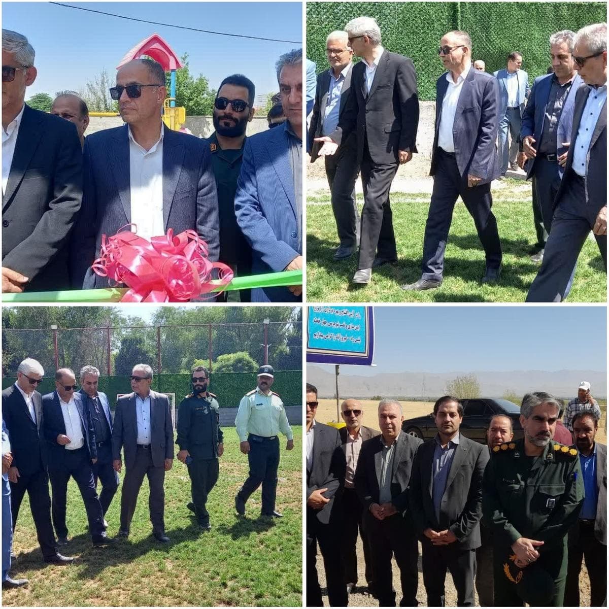 افتتاح زمین چمن مینی فوتبال در شهرستان ازنا به مناسبت هفته دولت