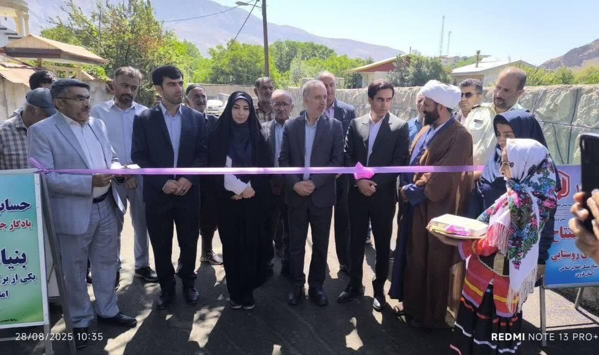طرح هادی روستای زرآباد در الموت شرقی افتتاح شد