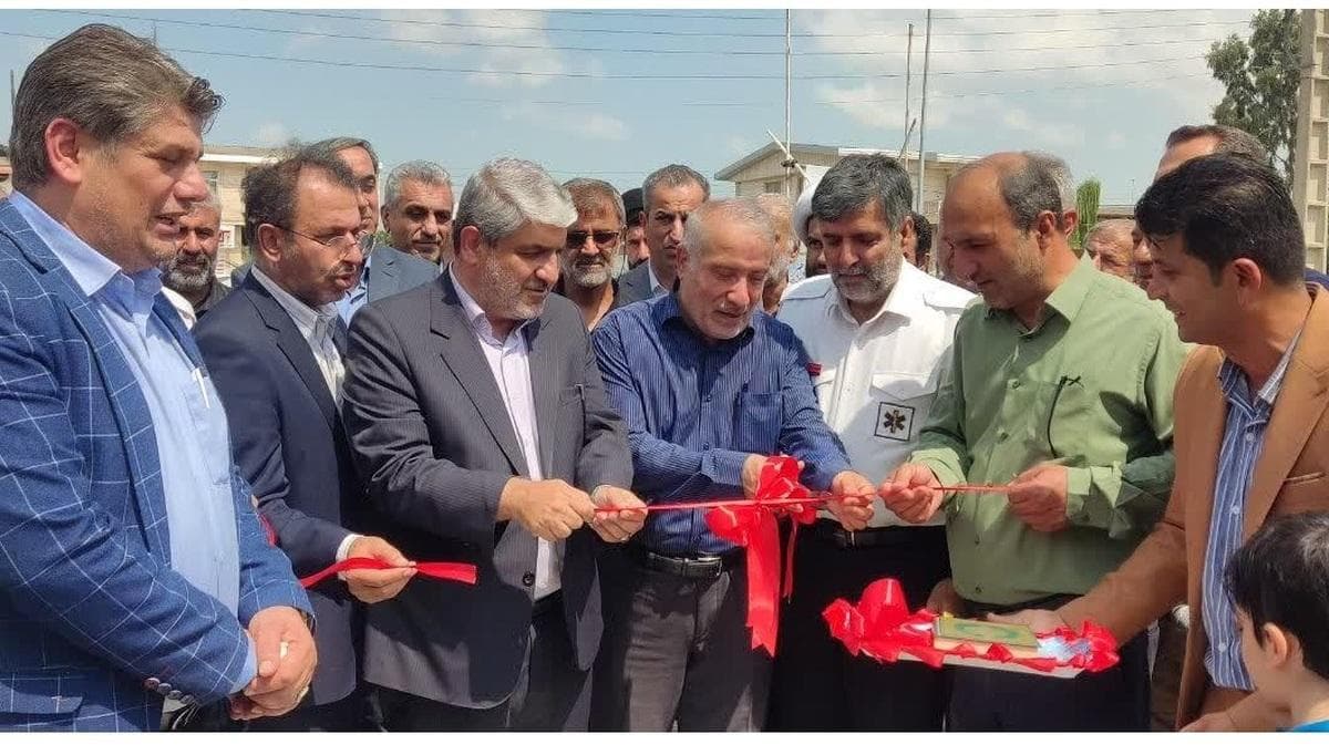 آئین افتتاح پروژه های شهرستان بهشهر با حضور معاون عمرانی استاندار مازندران