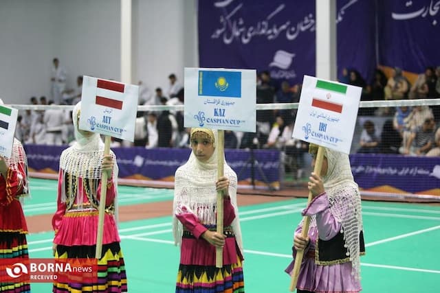 افتتاحیه رقابت های بدمینتون جام کاسپین
