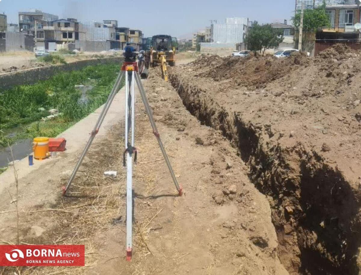 پایان مشکل فاضلاب روانسر با اجرای خط انتقال جدید