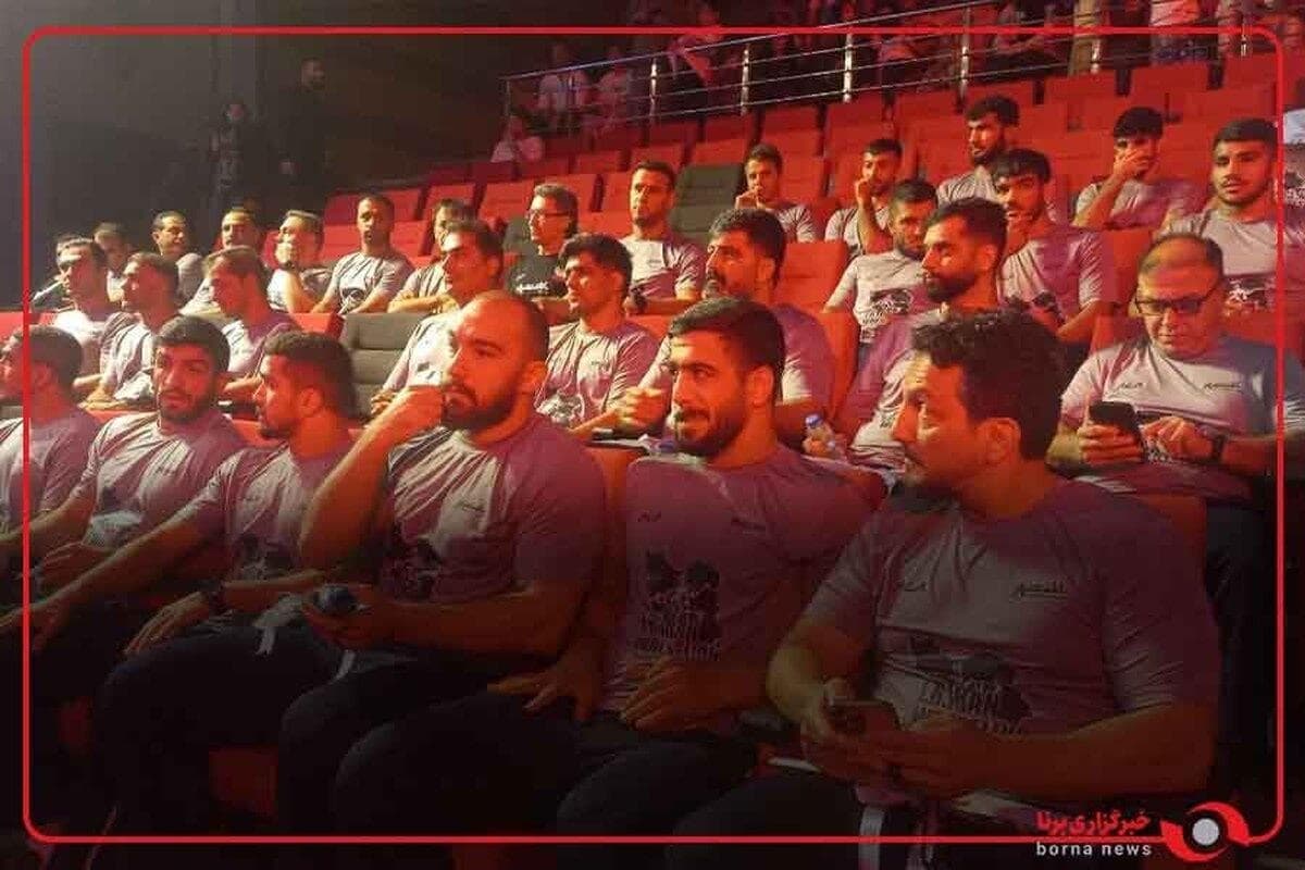 ملی‌پوشان کشتی ایران در مراسم بدرقه تیم‌های ملی آزاد و فرنگی به مسابقات جهانی زاگرب حضور پیدا کردند