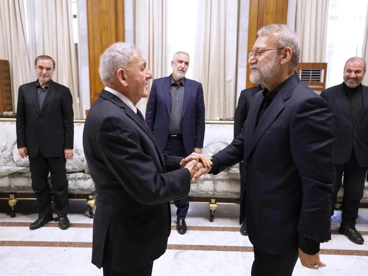 دیدار علی لاریجانی با رئیس‌جمهور عراق