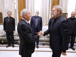 دیدار علی لاریجانی با رئیس‌جمهور عراق