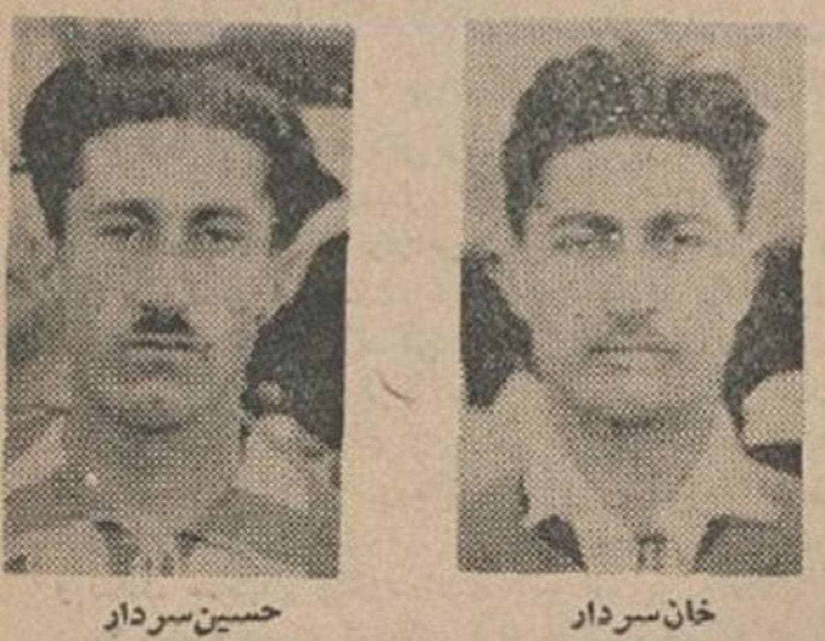 برادران خان سردار از هسته اصلی اولین تیم ملی تاریخ فوتبال ایران در سال 1305(عکس)