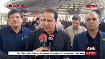 استاندار ایلام: شاهد پیک بازگشت به کشور از مرز مهران هستیم / حمل و نقل به صورت منظم انجام می‌شود