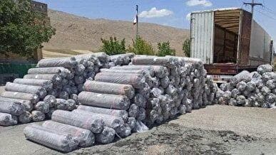 توقیف محموله ۴۰ میلیارد تومانی پارچه قاچاق در شهرضا اصفهان