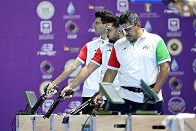 تیم ملی تیراندازی ایران مدال برنز تپانچه بادی ۱۰ متر قهرمانی آسیا را کسب کرد