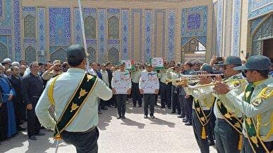 برگزاری مراسم تشییع با پیکر شهدای حادثه تروریستی دامن در زابل