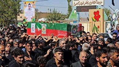 خاکسپاری شهید حادثه تروریستی ایرانشهر در کوهسرخ