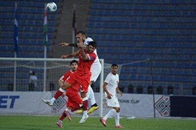 تساوی تیم ملی فوتبال ایران برابر هند در نیمه نخست