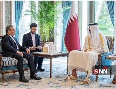 دیدار عراقچی با امیر قطر در دوحه