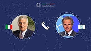 رایزنی وزیر خارجه ایتالیا و گروسی درباره ایران/ تایانی: آماده تسهیل مذاکرات هسته‌ای هستیم