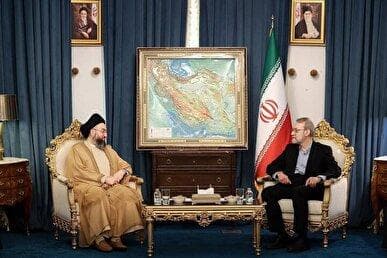 دیدار سید عمار حکیم با لاریجانی