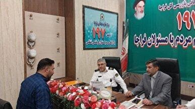 جلسه ارتباط مستقیم مردم با رئیس پلیس راهور فراجا برگزار شد