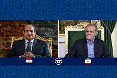 تأکید رؤسای جمهور ایران و مصر بر موضع مشترک در برابر تجاوزگری اسرائیل
