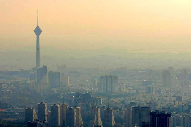 هوای تهران امروز نارنجی و آلوده است