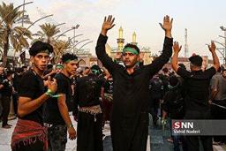 هئیت‌های عزاداری در شارع القبله کربلای معلی + فیلم