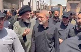 حضور لاریجانی در مسیر اربعین