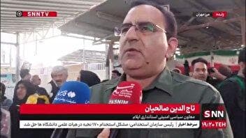 صالحیان: از اول ماه صفر تاکنون بیش از دو میلیون و ۴۳۰ هزار تردد را در مرز مهران داشته ایم