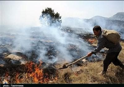 تسنیم گزارش می‌دهد؛ آتش‌سوزی مهیب در جنگل‌های مریوان+فیلم