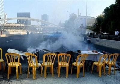 تظاهرات مجدد صهیونیست‌ها علیه جنگ در غزه/ معترضان خیابان‌ها را بستند