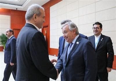 دیدار دبیرکل سازمان ملل متحد با رئیس جمهور