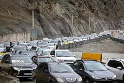 ترافیک سنگین در آزادراه تهران - شمال