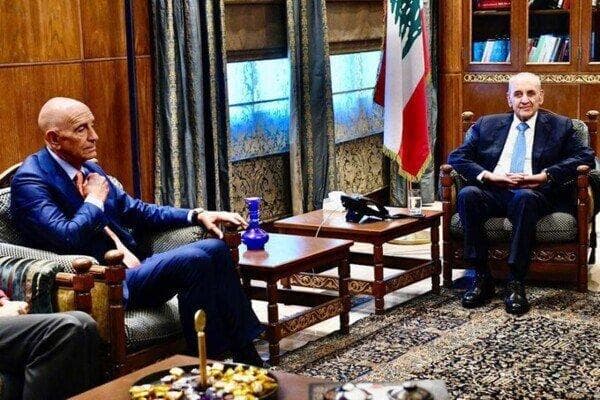دیدار نبیه بری با فرستاده آمریکا