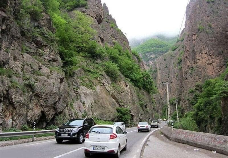 دوطرفه شدن جاده چالوس از ساعت ۱۹