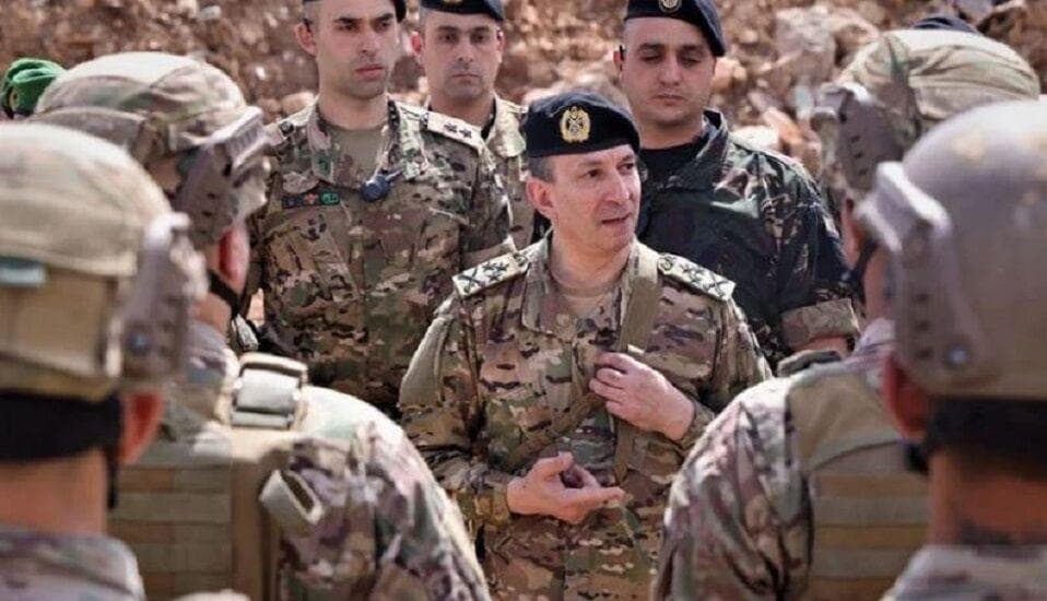 تهدید فرمانده ارتش لبنان به کناره گیری