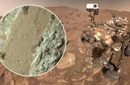 نشانه احتمالی از وجود حیات باستانی در مریخ