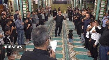 عزاداری مردم کیش در شب اربعین حسینی