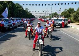 پوشش امدادی راهپیمایی جاماندگان اربعین با مشارکت ٣۶۵ نیروی هلال احمر تهران