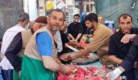 خدمت‌ رسانی موکب عاشقان امام‌ رضا (ع) نیشابور به زائران اربعین