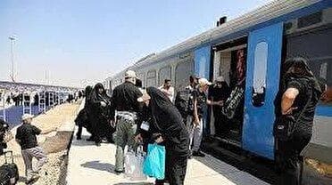 جابه‌جایی بیش از ۳۰۰ هزار زائر اربعین با قطار‌های راه‌آهن جنوب