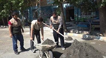 مرمت و تجهیز ۱۰ مدرسه به همت جهادگران نهاوندی