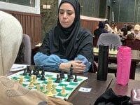 تساوی صدرنشینان مقابل حریفان در دور سوم شطرنج بانوان قهرمانی ایران
