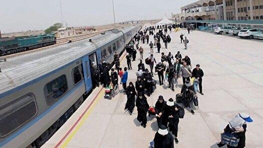 تردد بیش از ۳۳۳ هزار زائر با خطوط ریلی جنوب