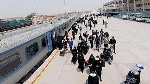 تردد بیش از ۳۳۳ هزار زائر با خطوط ریلی جنوب
