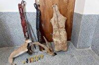 متخلف شکار و صید در دام مأموران یگان حفاظت محیط زیست شهرستان لردگان