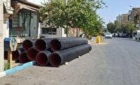 آغاز اجرای طرح هدایت آب‌های سطحی در خیابان‌های شهدای مریم آباد، خرمشهر و خیام