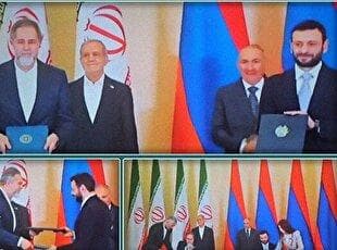امضای تفاهم نامه همکاری‌های سینمایی ایران و ارمنستان با حضور رئیس جمهور