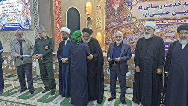 تجلیل از خادمان مواکب در ایام اربعین حسینی در شلمچه