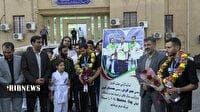 استقبال از قهرمانان طلایی کاراته در قم