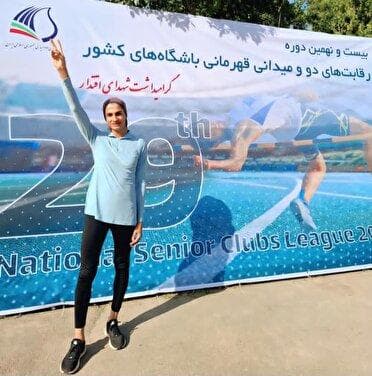 افتخار آفرینی بانوی دو و میدانی کار منوجان در مسابقات لیگ کشوری