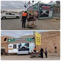 برپایی ۴ ایستگاه صلواتی در جاده‌های خراسان شمالی