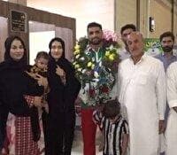 استقبال پرشور از مرد نقره‌ای ووشوی سیستان و بلوچستان