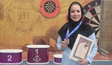 کسب مقام سوم مسابقات دارت کشور توسط بانوی گیلانی